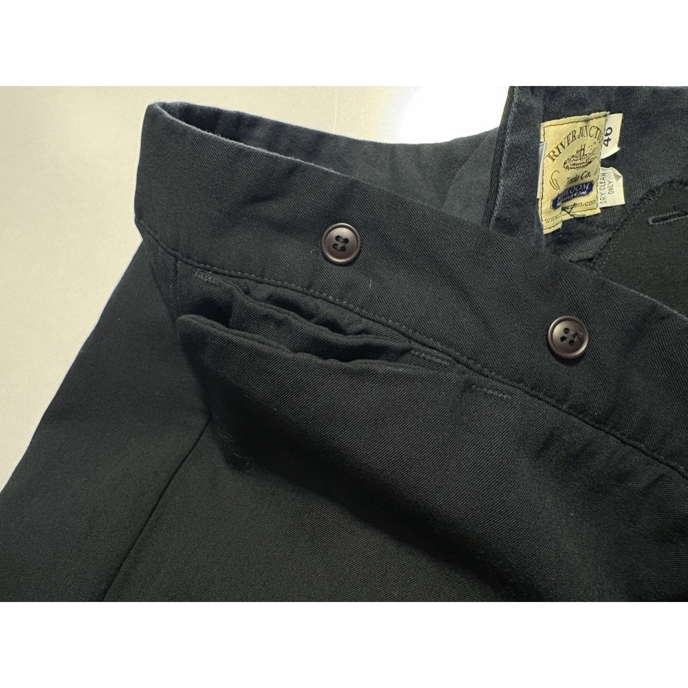 River Junction Trade Co Pants Buckle Back Button Fly Stretch Mens Size 46x24 - Picture 10 of 16